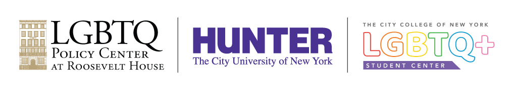 RH LGBTQ Center, Hunter College, and CCNY LGBTQ Center Logos